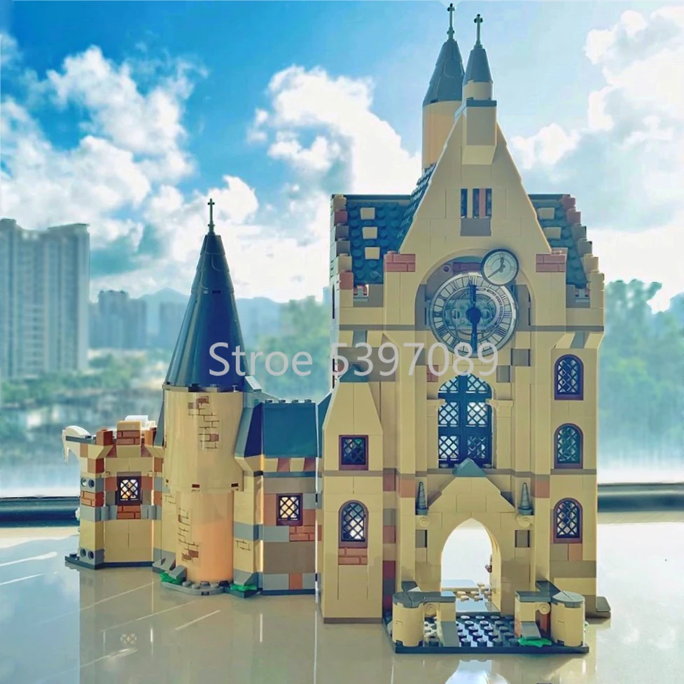Совместимые с Legoinglys 75948 Hogwartsed часы башня замок вилла дом Поттер фильм 900 шт.