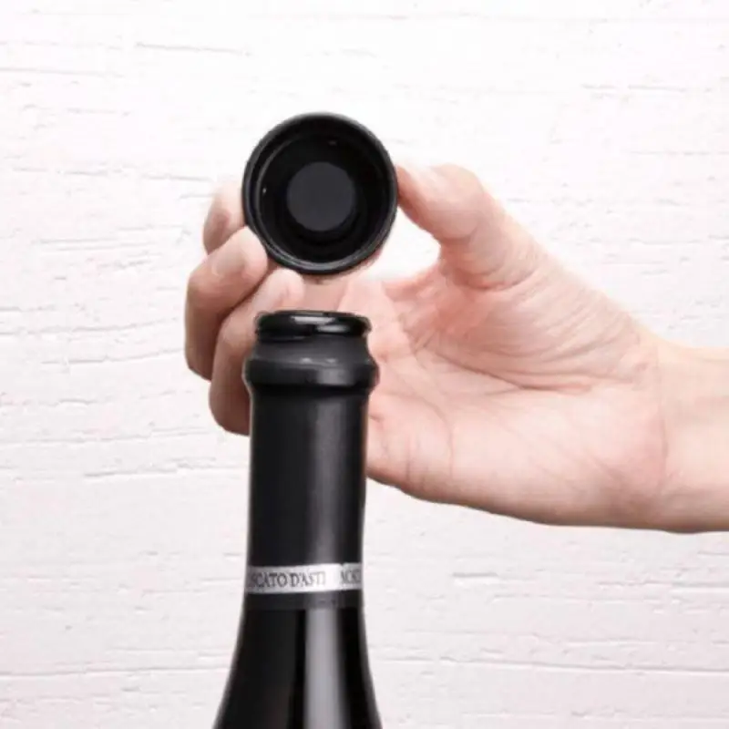 Champagne Stopper Through Sparkling Wine Champagne Stopper Silicone Material Leak-proof Compact Sparkling Wine Champagne Stopper