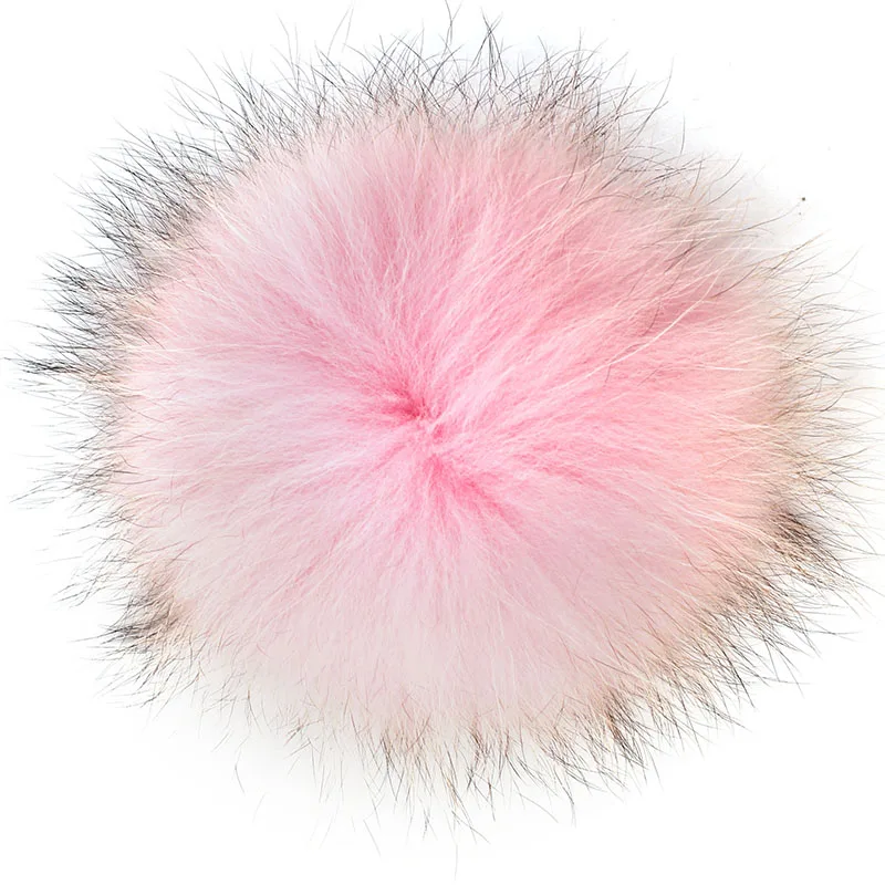 pink Geebro модные милые DIY Hairball Beanie мяч прекрасный страусиные перья 15 см помпон для сумки обувь кепки аксессуары - Цвет: pink