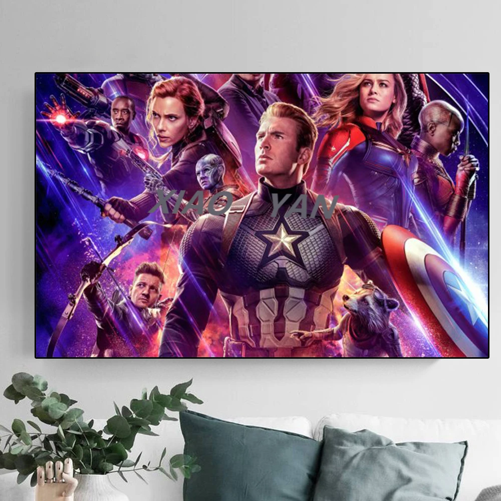 Superhero Captain America 5D DIY Full Diamond Embroidery Painting Mosaic Cross Stitch Kits Room Decoration | Дом и сад