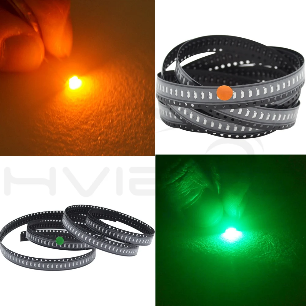 Hviero 335 SMT SMD Yellow Pink Orange White Red Green Blue Light Emitting Diode LED Lamp Bead Diodes chip light Emitting diodes