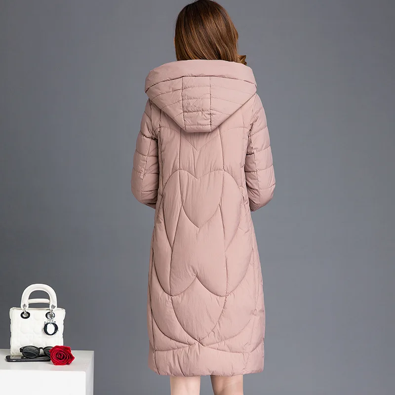

Winter New Style Korean-style Thick Slimming over-the-Knee down Jacket Cotton-padded Clothes Women's Mid-length Large Size Cotto