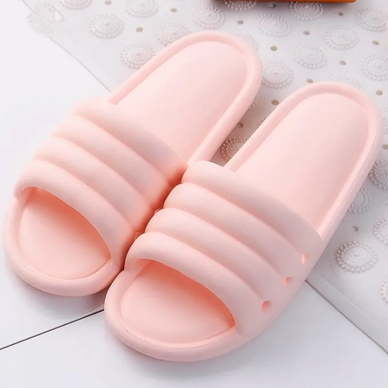 COSMAGIC/; женские домашние тапочки для душа; легкие Нескользящие тапочки для ванной и бассейна; мужские быстросохнущие Тапочки - Цвет: pink01