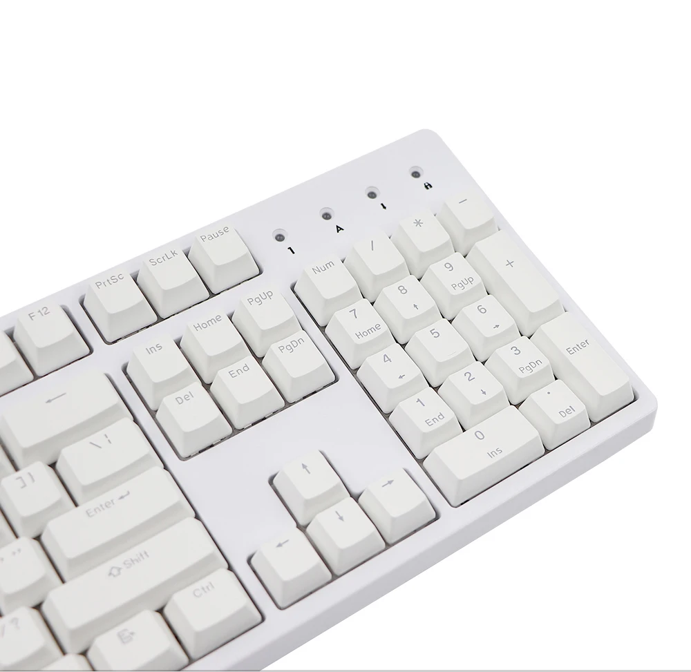 PBT Double Shot Backlit Keycaps, Teclado Mecânico,