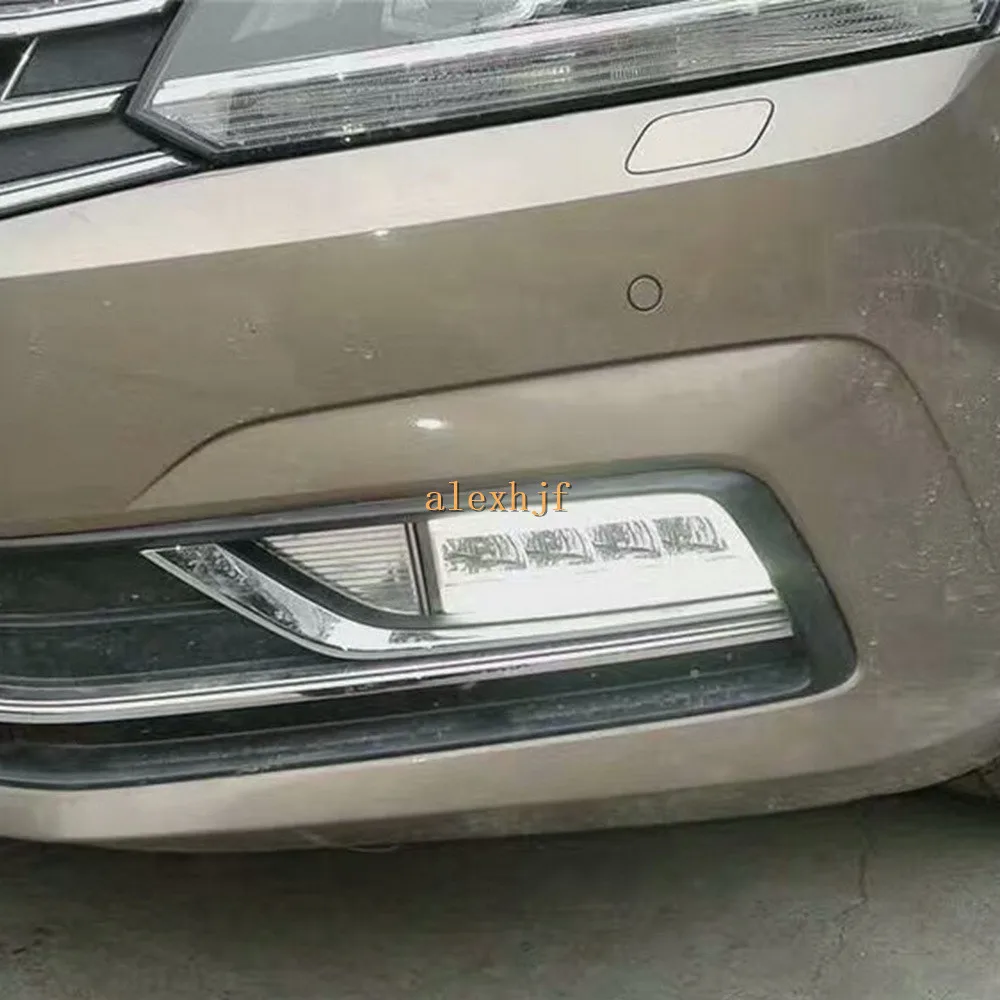Июля King светодиодный Габаритные огни DRL чехол для Volkswagen Passat 2016 2019 противотуманный