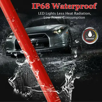 

35Inch Car LED Rear 3rd Brake Lamp Strip Driving Light Turn Signal Red Flexible LED Third High Brake Light