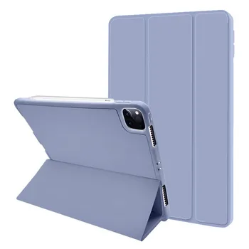 

2020 High Quality Soft Leather Case For Ipad11 Pro 9.7 Inch Silicone Soft Shell With Pen Slot Protection Leather Tablet Case
