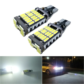 

2x W16W T15 LED Bulbs 4014 SMD 921 912 W16W LED Bulbs Car Auto Reversing Lamps Stop Light Back Up Lights Reverse Bulb White