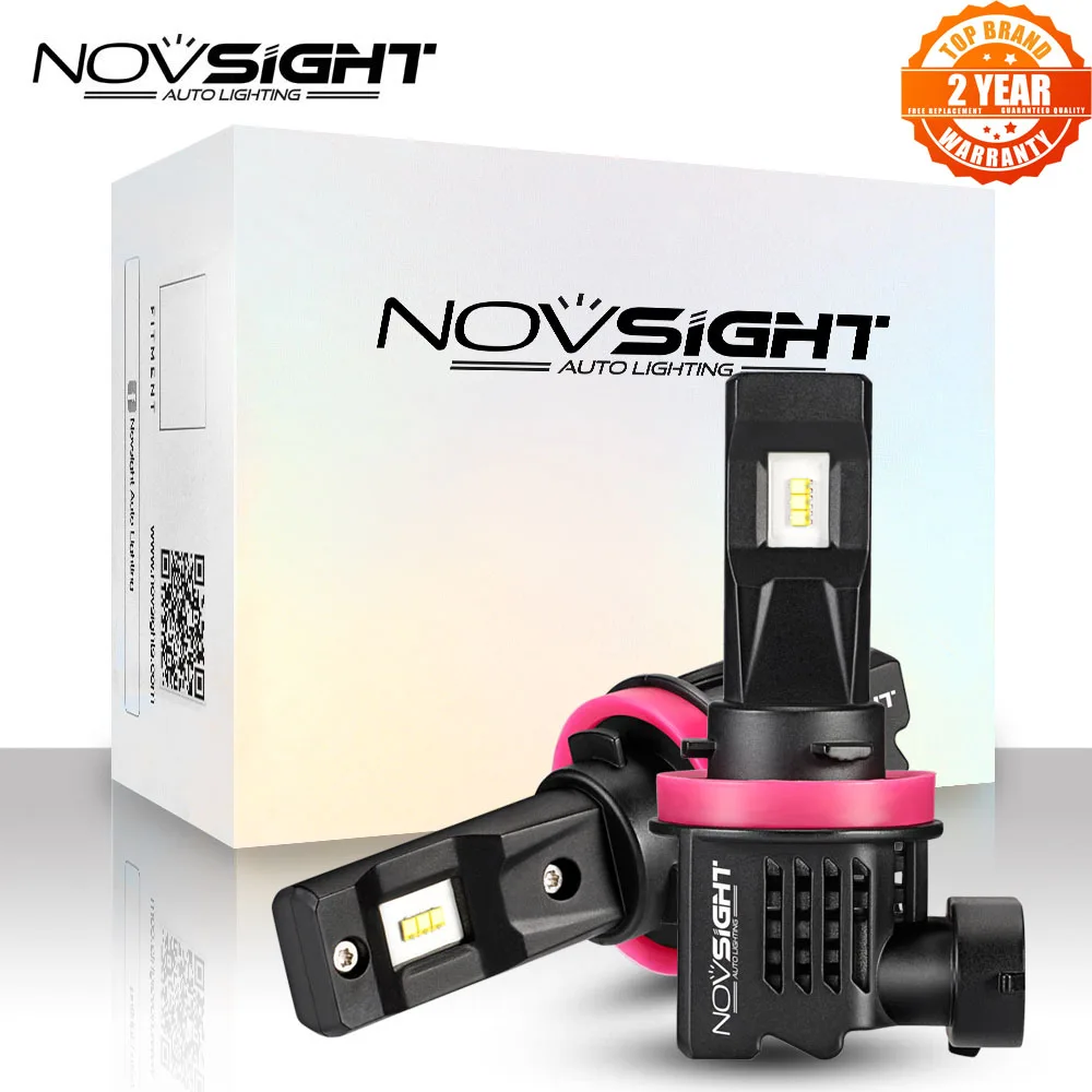 NOVSIGHT Led H11 H8 H9 Автомобильная противотуманная фара 1:1 мини дизайн 55 Вт 12000LM 6000 К