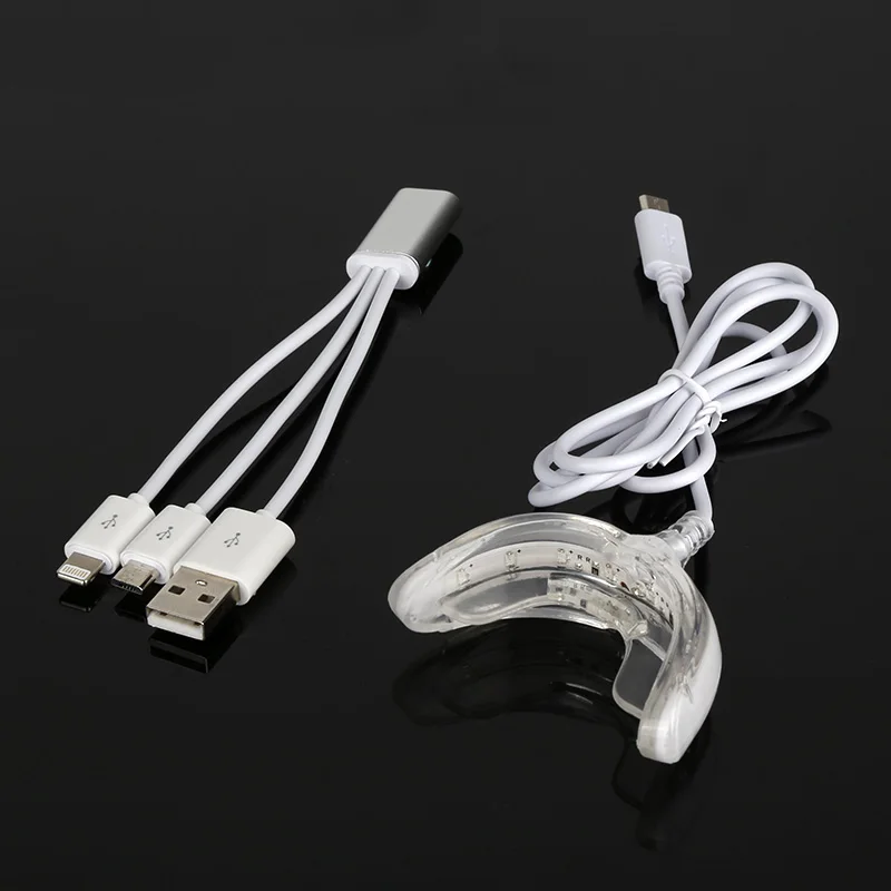 2 вида портативное Стоматологическое отбеливание зубов с usb-зарядкой для дома светодиодный синий свет Повседневная жизнь отбеливание зубов инструмент - Цвет: 02