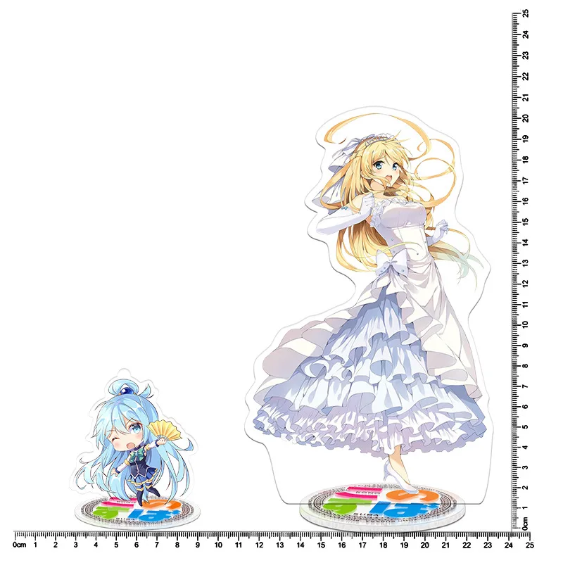 9cm Kono Subarashii Sekai ni Syukufuku wo! Anime Action Figure Toy Acrylic Keychain Decorative Ornaments 8 Different Style