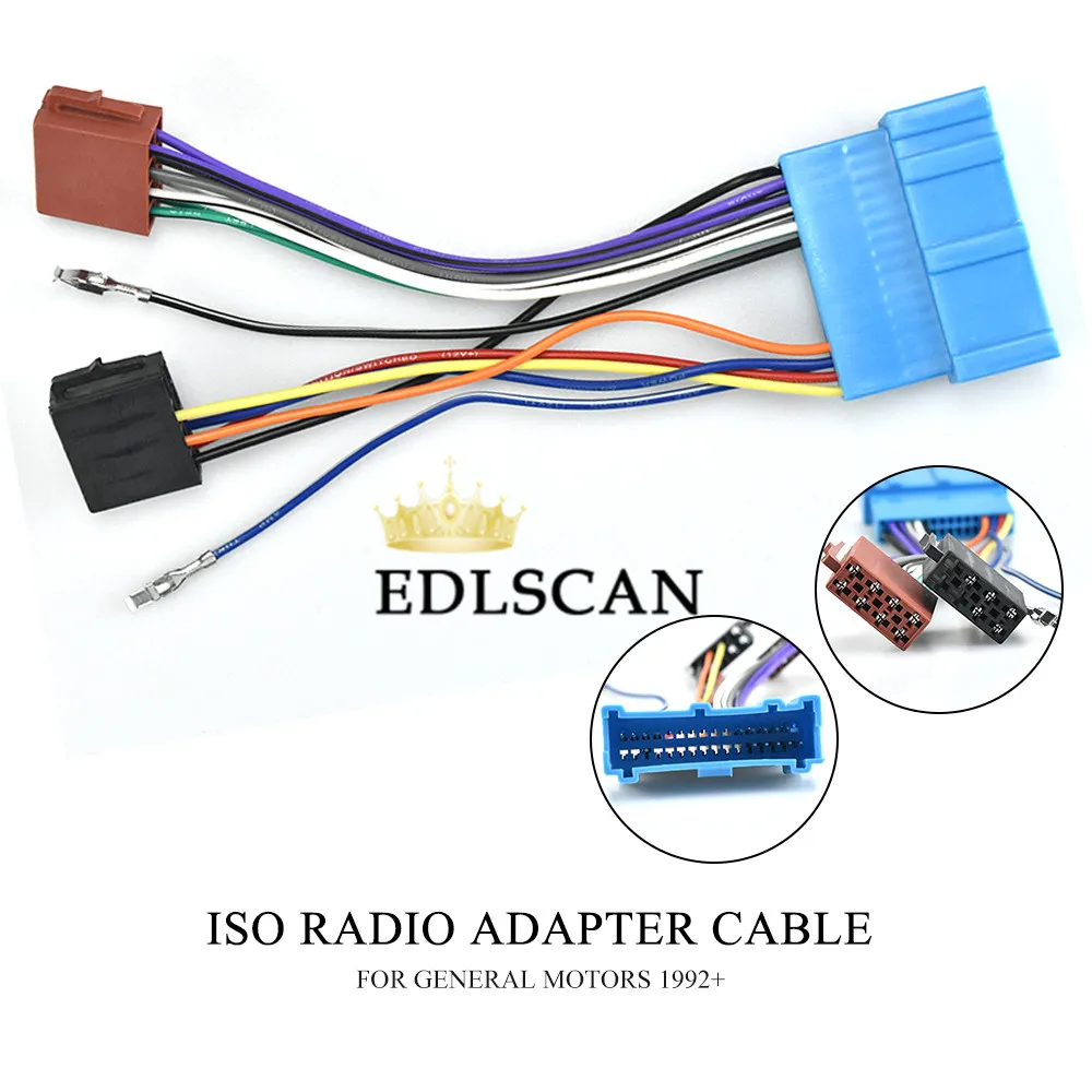 EDLSCAN ForGM autostereo ISO радио адаптер кабель ISO жгут проводов 12-041