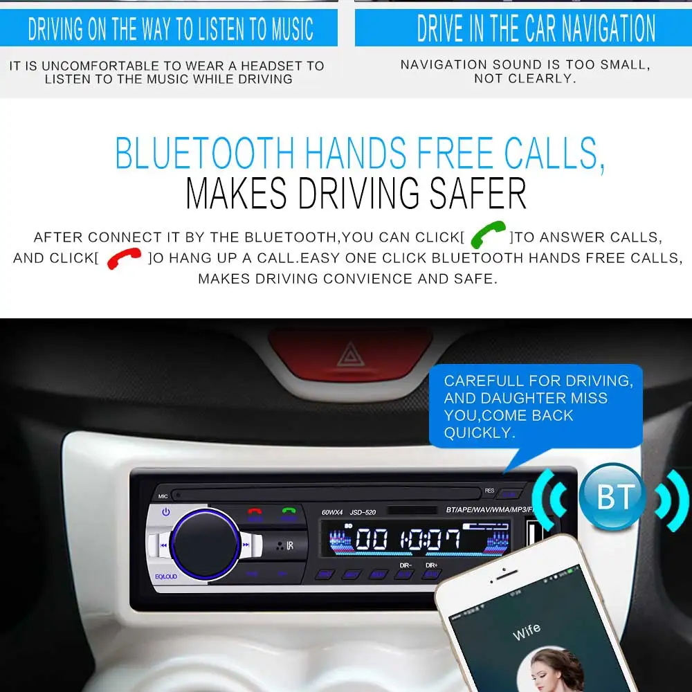 Авторадио 1 din стерео bluetooth usb аудио mp3 рекордер sd aux вход oto teypleri автопроигрыватель