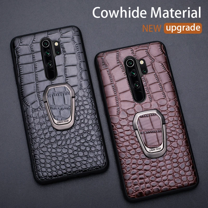 Genuine leather Phone Case For Xiaomi Redmi Note 9s 9 8 7 Pro case Mi 9se 9T pro 10 A2 Lite A3 Poco X2 F1 Mix 2s Max 3 | Мобильные