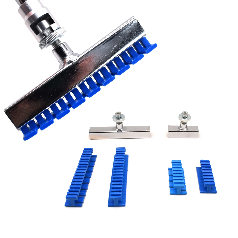 

6Pcs Nylon Pulling Tabs Kit Adhesive Blue Glue Tabs PDR Tools For Paintless Dent Repair Removal