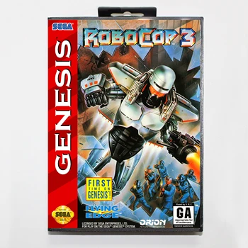 

Robocop 3 16bit MD Game Card For Sega Mega Drive/ Genesis with Retail Box