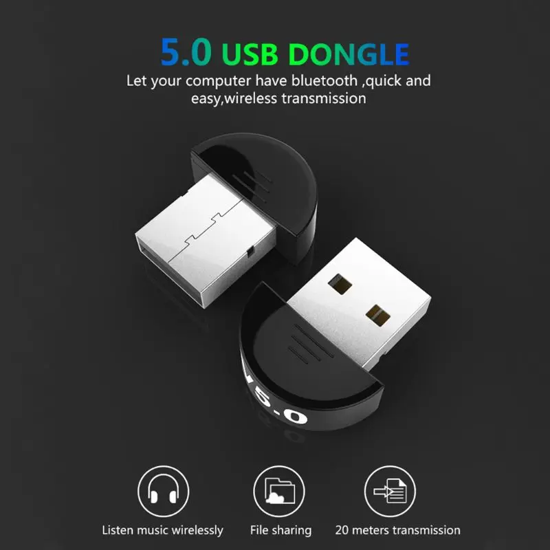 USB Bluetooth 5,0 адаптер передатчик Bluetooth приемник беспроводной USB адаптер