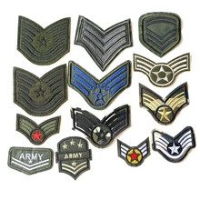 2 шт. значок медали армии США железные нашивки для одежды DIY полосатая одежда Лоскутные наклейки для детей пользовательские значки