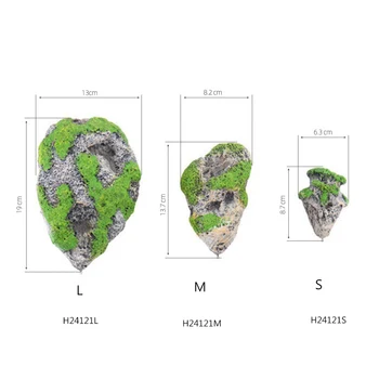 

New Artificial Simulated Floating Stone Aquarium Landscaping Artificial Pumice Turquoise Moss Flying Rock Stone Fish Tank Decor