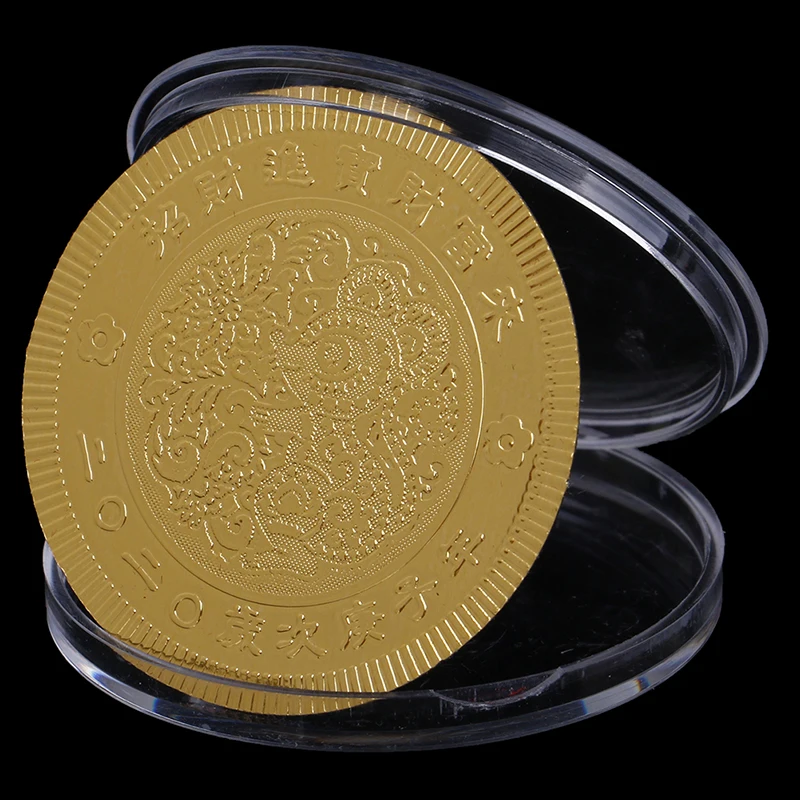 Год крысы памятная монета Китайский Зодиак Сувенир Коллекционные монеты коллекция Искусство ремесло с сумкой или красный конверт
