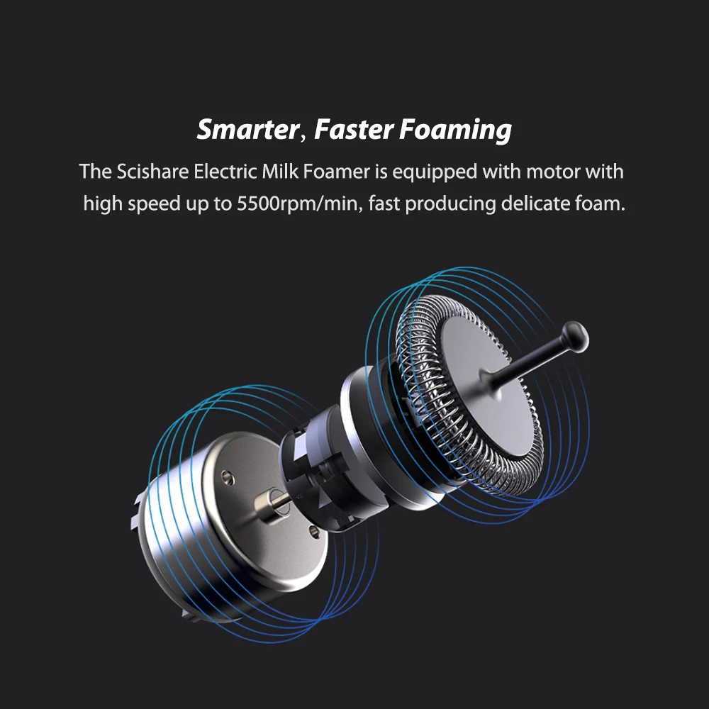 Xiaomi Scishare, Электрический Пенообразователь для молока, пузырьковая кофемашина, латте, художественная Сливочная машина, теплое молоко, капучино, 220 В
