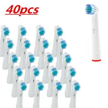 Atacado novo 8 pces/12 pces/16 pces/20 pces/40 pces compatível substituição escova de dentes cabeça para higiene oral b modelos transporte rápido(China)