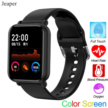 

Jeaper R7 Full Touch Smart Watch Waterproof Fitness Tracker Heart Rate Bracelet Blood Pressure Band Men Women Sport Wristband