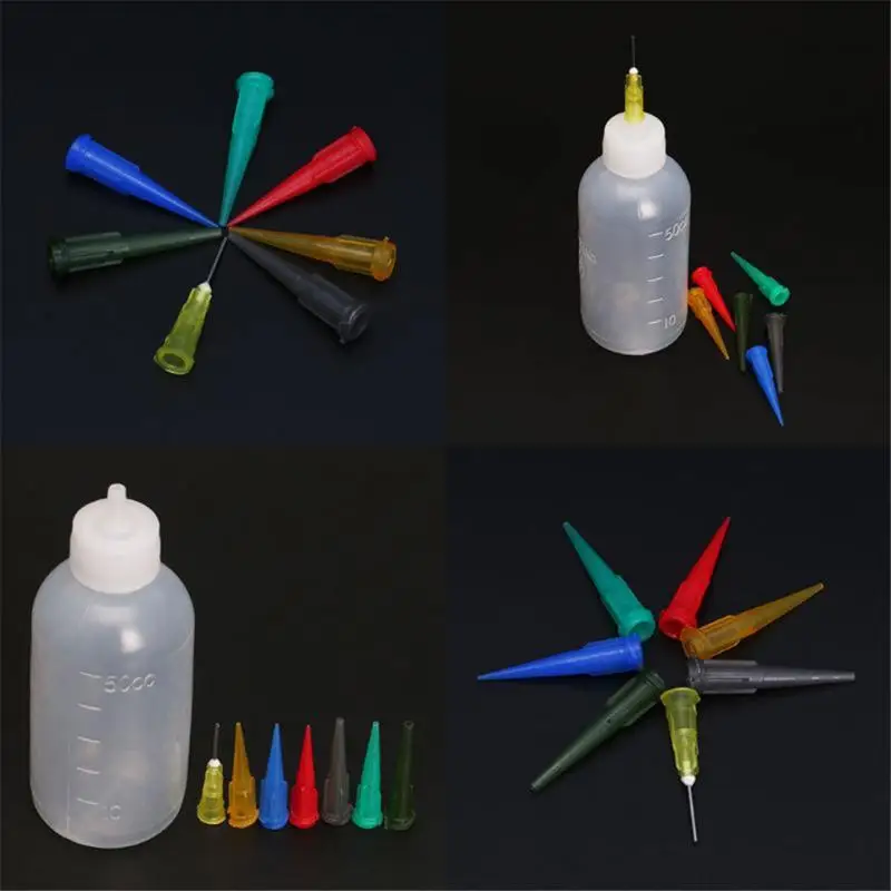 Syrup Dispenser 10 Types Dispensers Applicator Bottles/Syringes Set for DIY Quilling Acrylic Painting Oiler Bottle Craft Artwork Hobbies