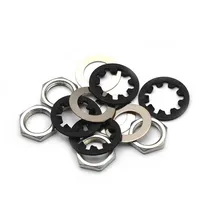 

15Pcs Potentiometer Nuts Set Washers Fits CTS Guitar Pots Switchcraft Accessories Hex Nuts Flat Washers Lock Gasket Guitar Parts