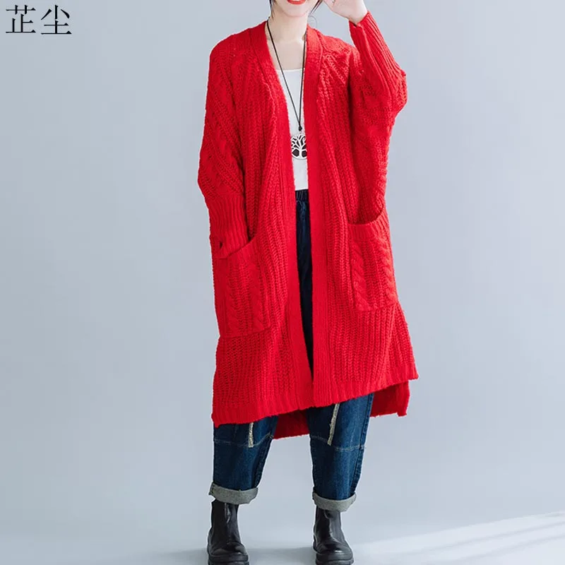 

2019 Autumn Winter New Plus Size Women Sweater Cardigan Thick Knitting Female Lady Knit Sweaters Jumper Large Size Tops 4XL 5XL
