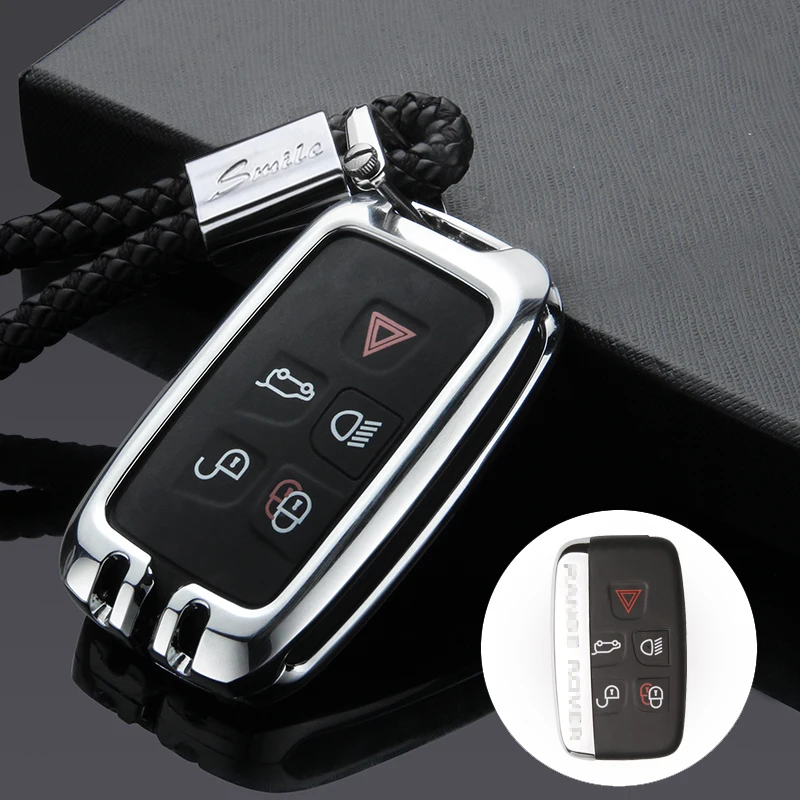 A Silver 03 Автомобильный чехол для ключей, брелок для Land Rover Range Rover Sport Vogue Evoque freelander 2 Jaguar XE XJ XJL XF, автомобильный Стильный чехол для ключей - Название цвета: A Silver 03