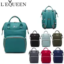 Lequeen модная сумка для подгузников для мам, брендовая Большая вместительная детская сумка, рюкзак для путешествий, дизайнерская сумка для ухода за ребенком