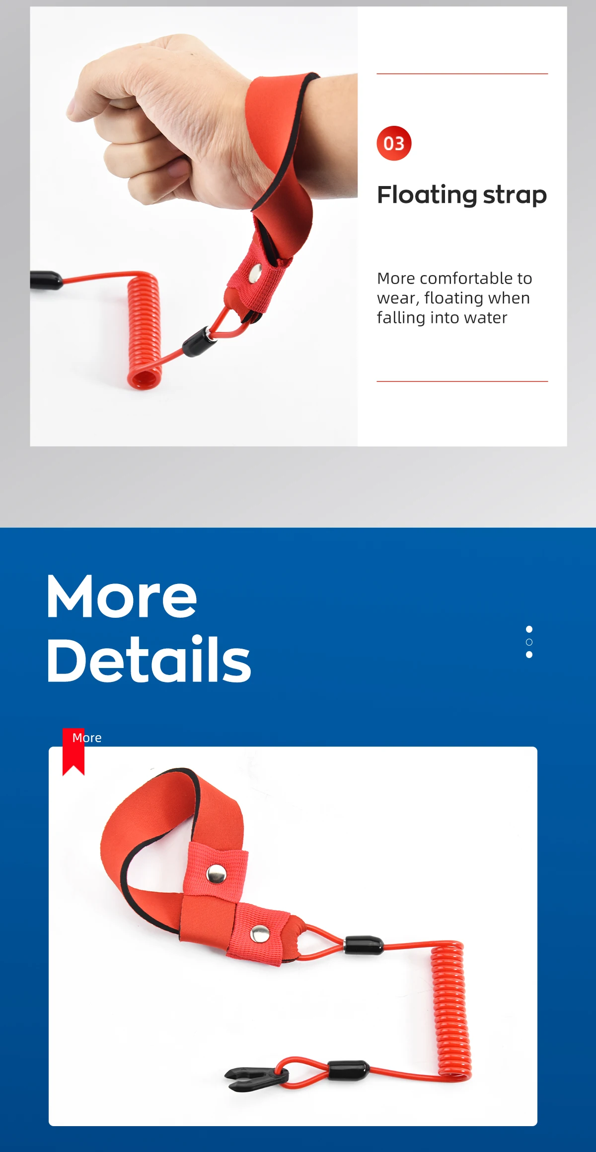 Cordino Di Sicurezza Kill Cord Per Yamaha Jet Ski - Adatto WaveRunner, WaveJammer, WaveBlaster E Altri Modelli - Foto 3