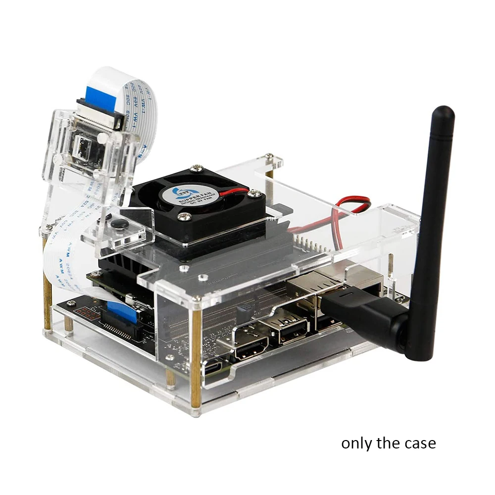 Новый набор для разработки Nvidia Jetson Nano 2GB прозрачный акриловый чехол с охлаждающим