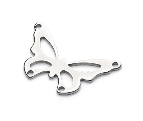 

Подвеска-бабочка из нержавеющей стали, 10 шт./лот, 40*24 мм, для изготовления браслетов, ювелирных изделий своими руками, fg54s