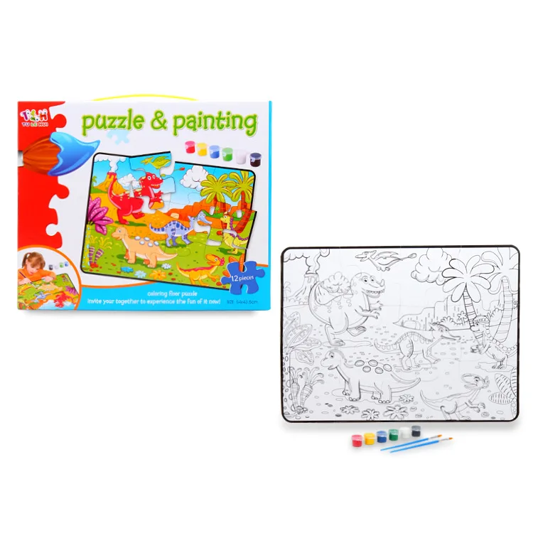 

Children'S Educational Toy DIY Painting Jigsaw Puzzle Parent And Child Interactive Tabletop Game