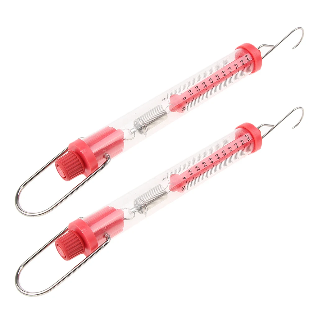 2 PCS 10N Dynamometer Spring Balance Physics Lab Experiment, Size: Approx. 26 x 2.5 cm/ 10.2 x 1.0 Inch 2 PCS 10N Dynamometer Spring Balance Physics Lab Experiment, Size: Approx. 26 x 2.5 cm/ 10.2 x 1.0 Inch