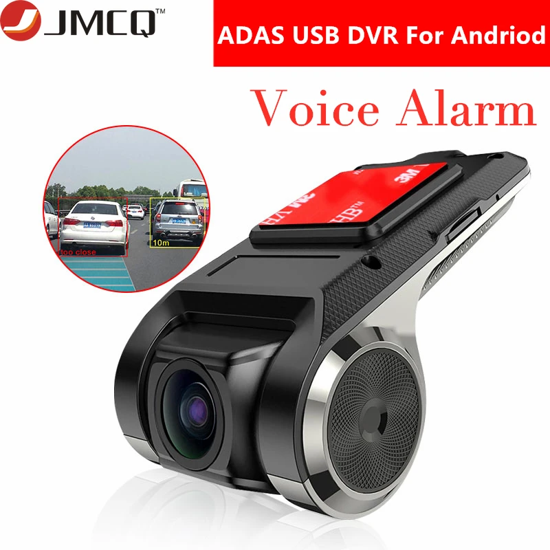 Online USB ADAS Car DVR Dash Cam Full HD 1080P para coche DVD reproductor Android navegación ventana flotante pantalla voz alarma LDWS G SHOCK