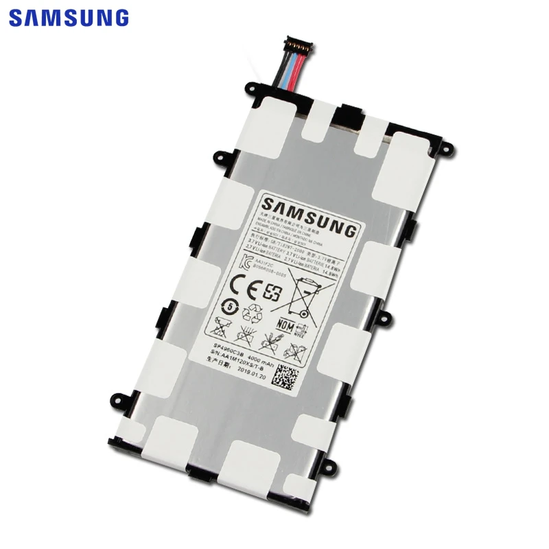 Samsung сменный аккумулятор SP4960C3B для samsung GALAXY Tab 7,0 Plus P3110 P3100 P6200 P6210 планшетный аккумулятор 4000 мАч