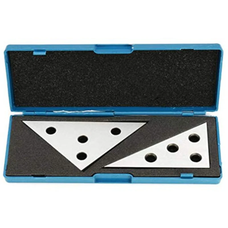 

Angle Block Set 30-60-90&45-45-90 Precision+/-20 Seconds,Angle Block Ruler Inch Metric Triangular Shape Precision Machinist Meas