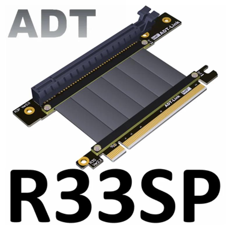 Pcie X16 Placas de Vídeo Gráficos Vertical Placa Gráfica Cabo de Extensão para Antecec Coolmaster Corsair Gigabyte Msi tt Chassis R33sp