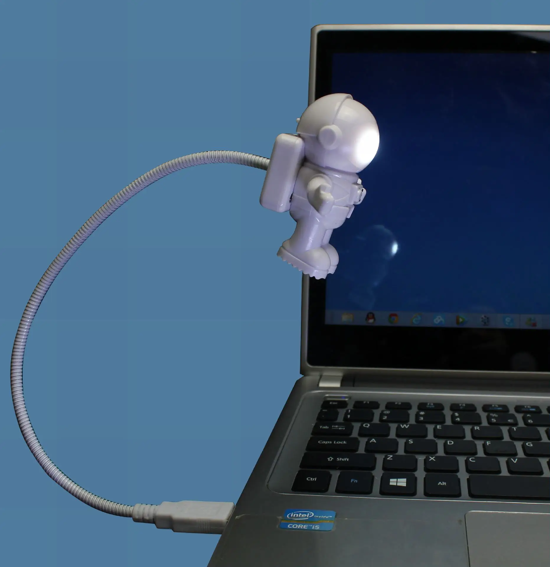 Мини USB ламповая лампа для чтения космонавт для компьютера, ноутбука, ПК, ноутбука, чистый светодиодный ночник, гибкий Регулируемый светильник
