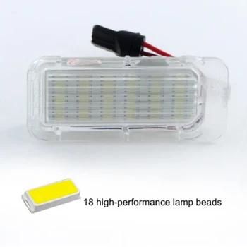 

White License Plate Light Bulbs For Ford Fiesta Focus 5D Accessories Car
