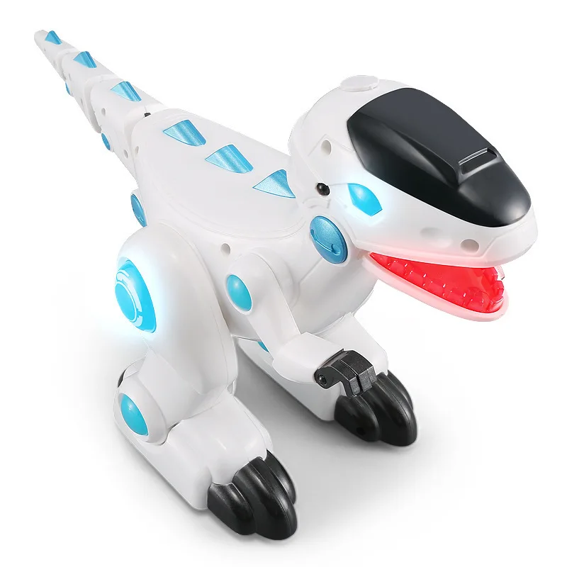 

Feng yuan Remote Control Intelligent following Coelestinum Fire-Breathing Machine Dinosaur Robot Toys Singing Dancing Storytelli