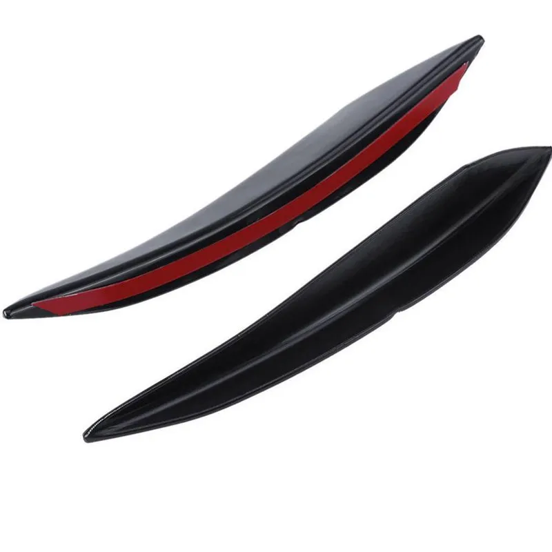 800 6pcs-Universal-Black-Carbon-Fiber-Car-Styling-Accessories-Front-Bumper-Lip-Rubber-Fin-Splitter-Spoiler-Canard (2)_副本