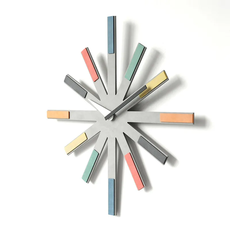 Living Room Decorative Irregular Fireworks Wall Clock Bedroom Nordic Fashion Personality Creative Light Luxury Mute Quartz Clock