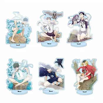 

13cm Anime Haikyuu Figures Desk Plate Models Anime Acrylic Stand Model Toys Action Figures Decor Gift