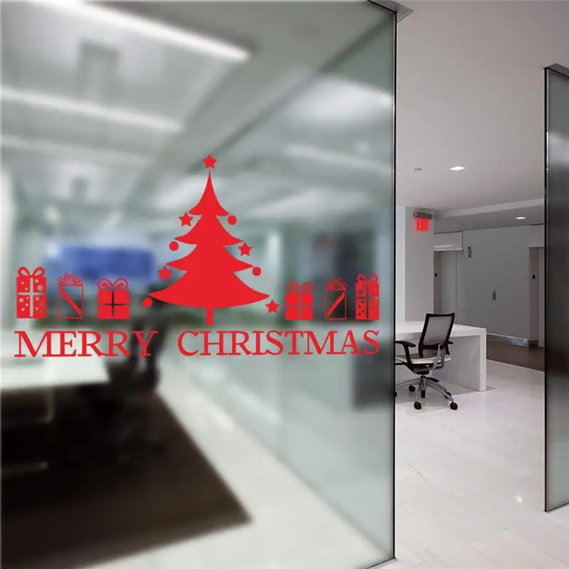 

Merry Christmas Tree Quote Holidays Wall Stickers Room Decor 050. DIY Vinyl Gift Home Decals Festival Mual Art Poster