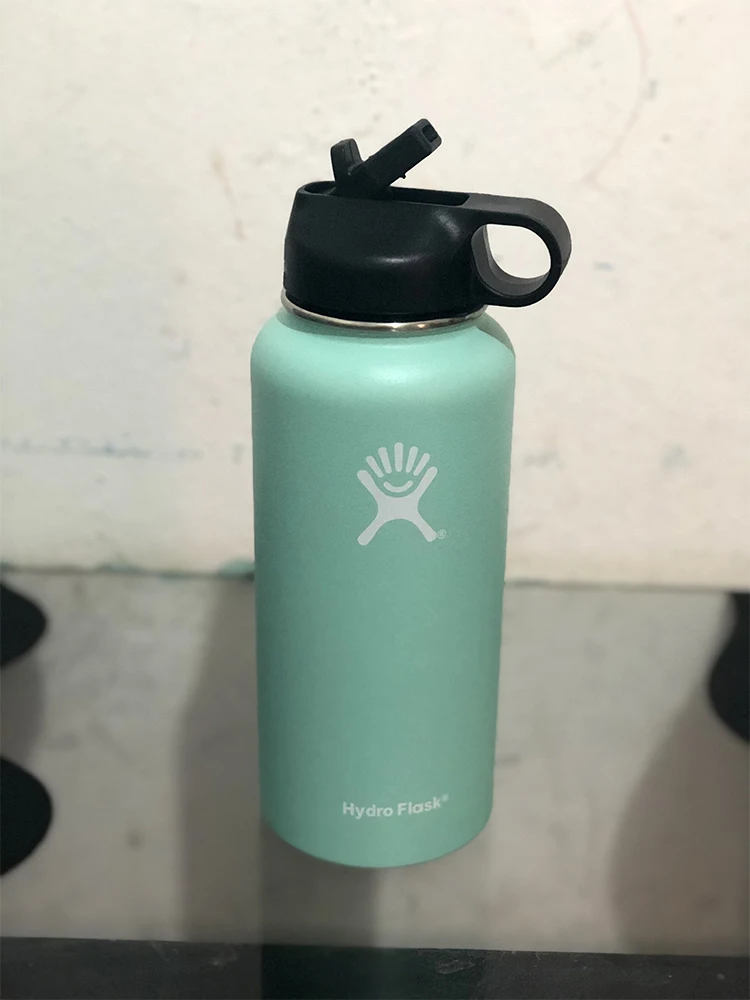straw lid Mint Hydroflask Frost Hydro Flask Lilac 32 oz бутылка Hydroflask дропшиппинг - Цвет: straw lid Mint