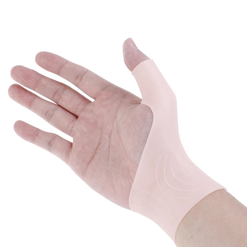 1Pair Silicone Gel Glove Therapy Wrist Thumb Support Gloves Arthritis Pressure Corrector Gloves for Right Left Hand Relief Pain